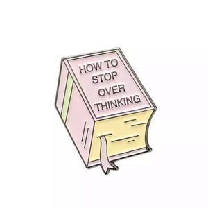 📍5for$25 Enamel Pin Book how to stop overthinking